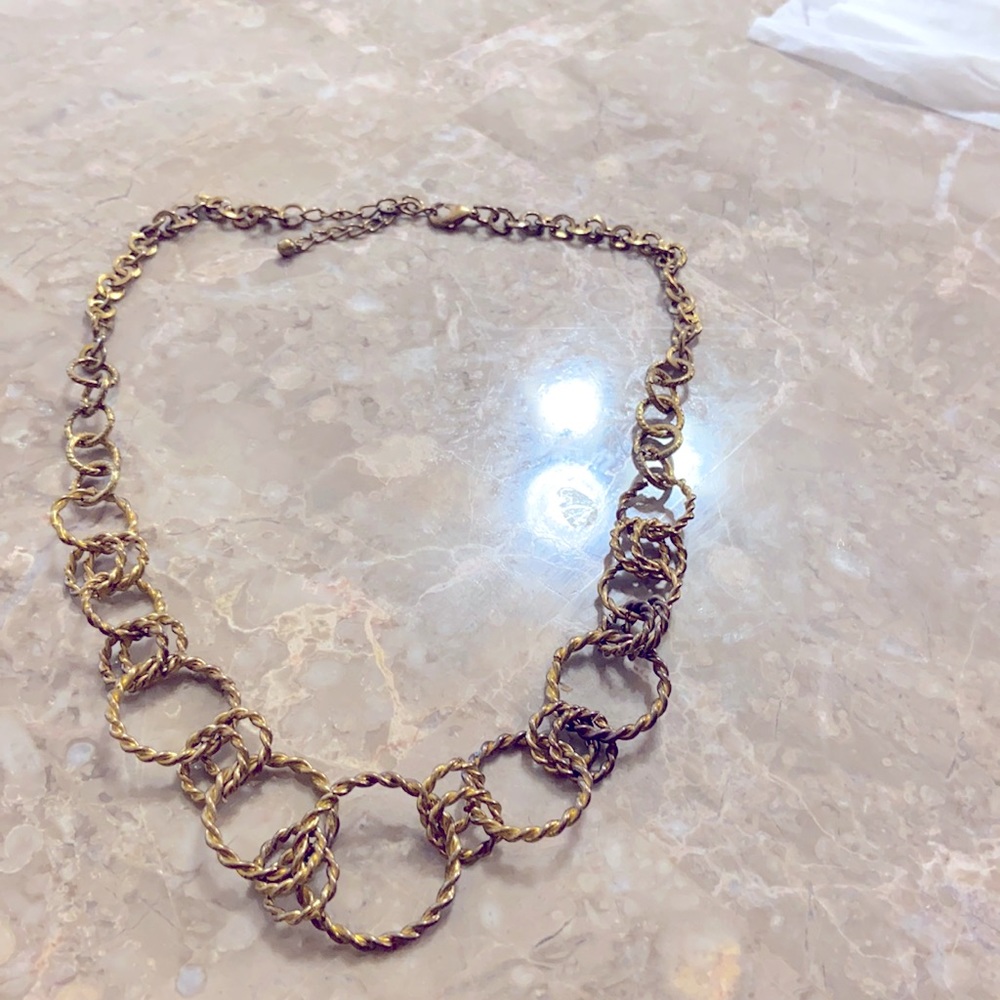 Gold color necklace